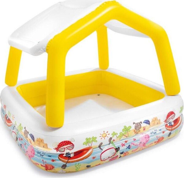 Intex nafukovací detský bazénik Akvárium so strieškou 57470, 157×157×122 cm 157470 - Bazén