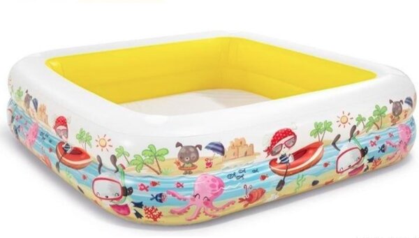 Intex nafukovací detský bazénik Akvárium so strieškou 57470, 157×157×122 cm 157470 - Bazén