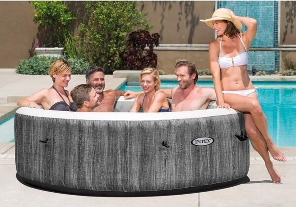 Intex_D Nafukovacia vírivka INTEX 28442 PureSpa Greywood Deluxe Set (priemer 216 cm) 28442