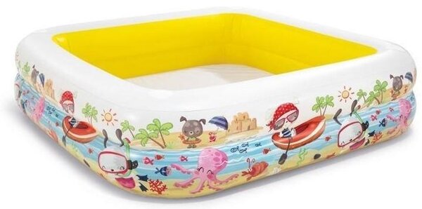 Intex nafukovací detský bazénik Akvárium so strieškou 57470, 157×157×122 cm 157470 - Bazén