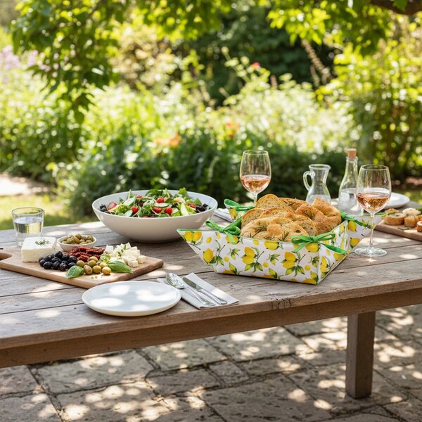 Kôš na pečivo LEMON viacfarebný