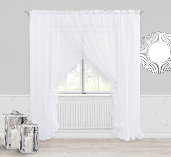 Záclona BRIGHT biela Rozmer: 400x150 cm