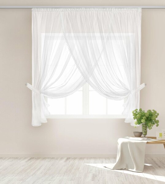 Záclona EMPORIO biela II Rozmer: 400x250 cm