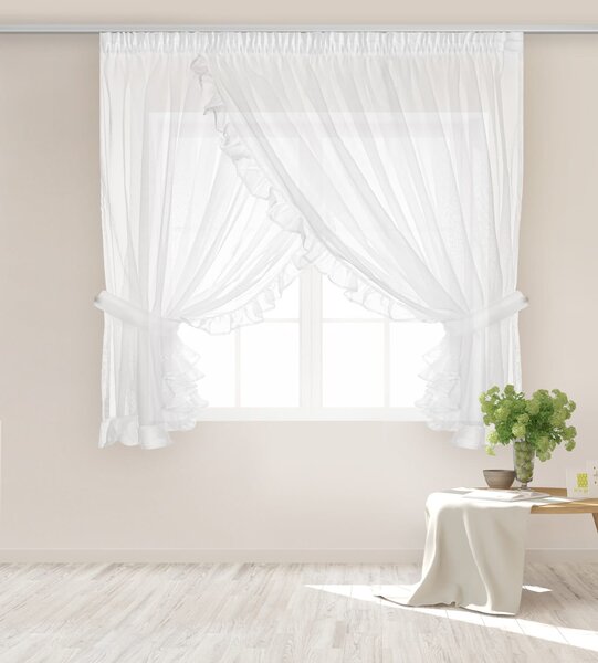 Záclona BRIGHT biela Rozmer: 400x150 cm
