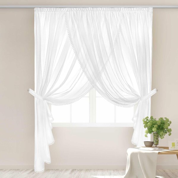 Záclona EMPORIO biela II Rozmer: 400x250 cm