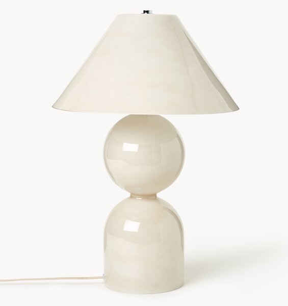 Veľká sklenená stolová lampa's nastaviteľným tienidlom Danielle