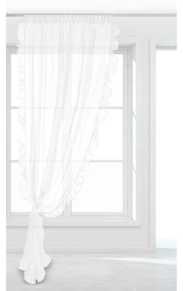 Záclona RUFFY na riasiacej páske biela 140x250 cm