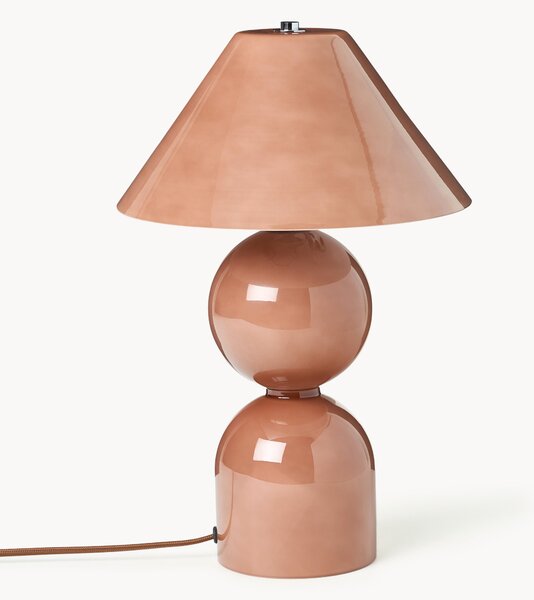 Sklenená stolová lampa's nastaviteľným tienidlom Danielle