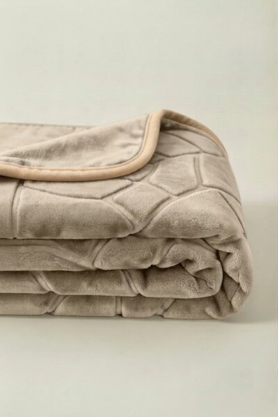 Deka LIV RAZENÝ taupe Rozmer: 200x220 cm