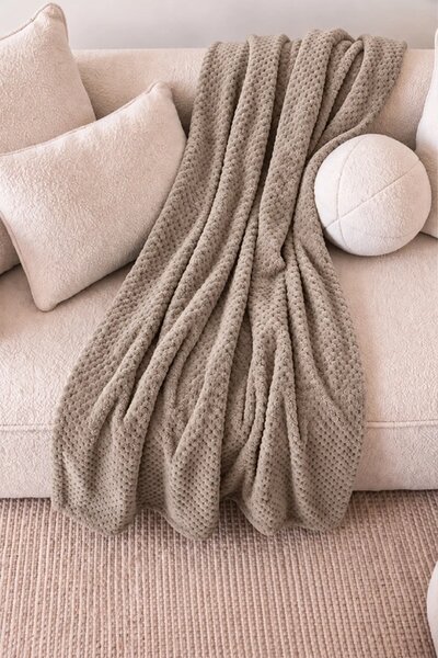 Deka MONTE taupe Rozmer: 75x150 cm