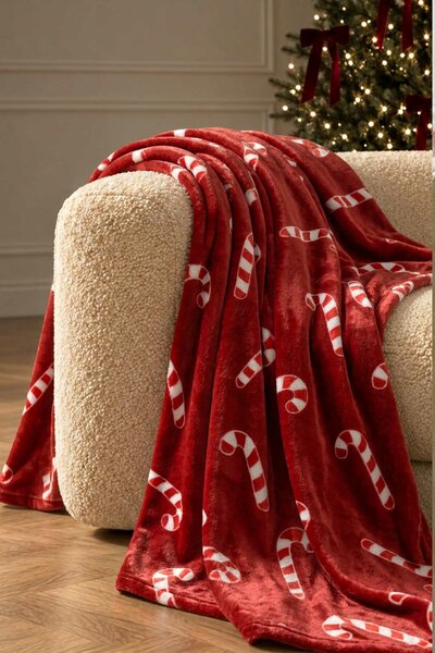 Vianočná deka XMASS CANDIES Rozmer: 150x200 cm