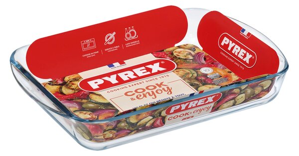 Sklenený pekáč s uchami PYREX 35x23cm/2,7l., borosilikát