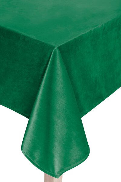 Velúrový obrus SOFT fľašovo zelený Rozmer: 40x140 cm
