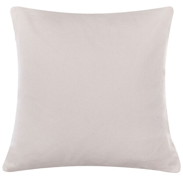 Sada 2 dekoratívnych vankúšov sivobéžová polyester bavlna 45 x 45 cm štvorcový tvar zvierací vzor motív zajaca moderný štýl doplnky
