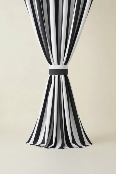 Šatka STRIPES grafitová 8x140 cm