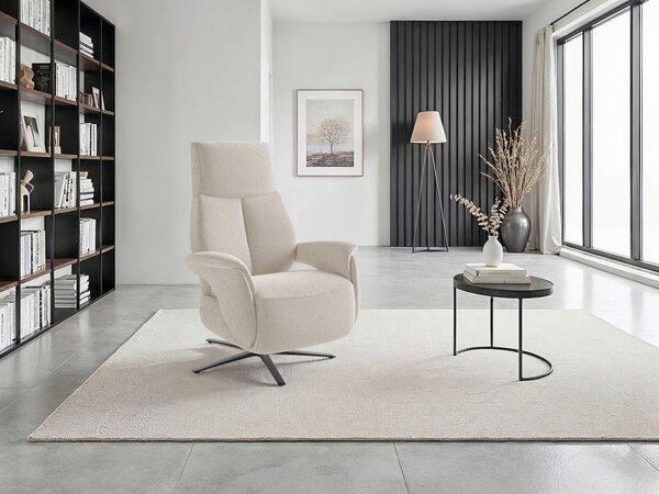 RELAXAČNÉ KRESLO, textil, krémová Sit & More - Online Only obývacie izby, Online Only