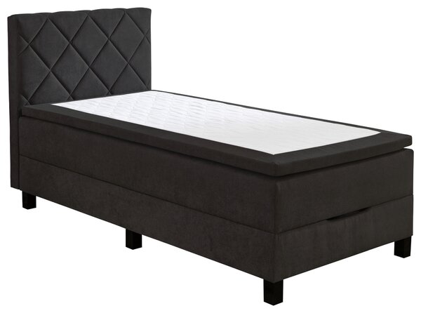BOXSPRINGOVÁ POSTEĽ, 120/200 cm, čierna Carryhome - Postele