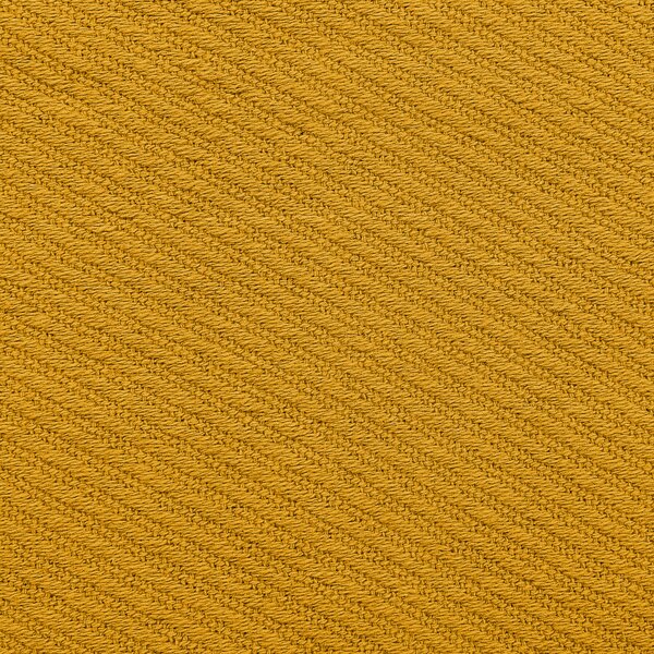 Prikrývka horčicová žltá bavlnená 125 x 150 cm deka so strapcami pléd na posteľ tradičná obývacia izba spálňa