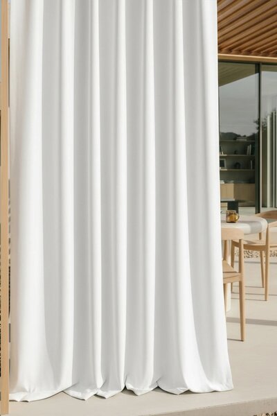 Záves na terasu TARAS GAIA biely 140x250 cm