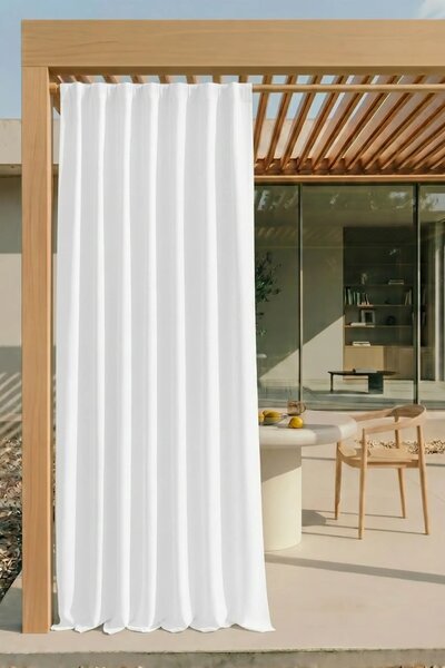 Záves na terasu TARAS GAIA biely 140x250 cm