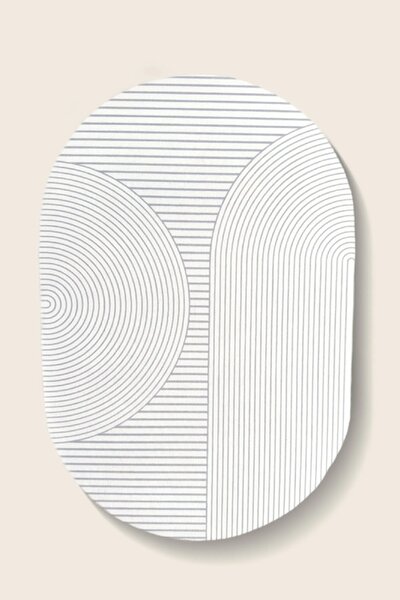 Dekoratívna predložka CLUSE sivá 50x80 cm
