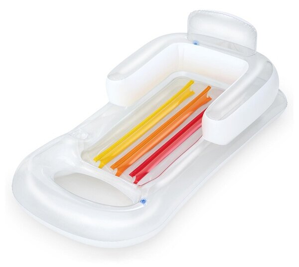 Bestway 43028 Nafukovacie lehátko s operadlom Transparentné