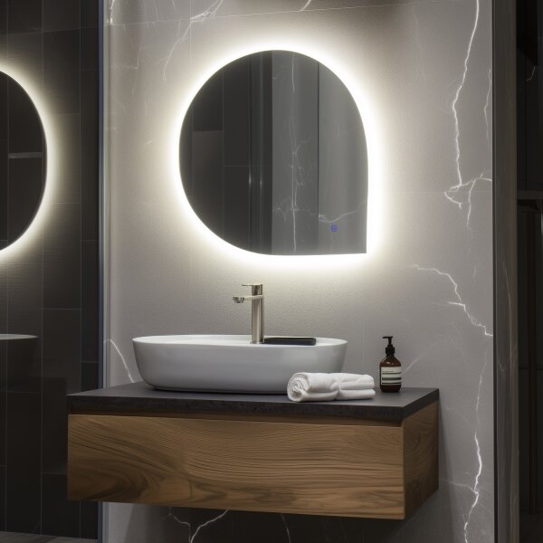 Brilagi - LED kúpeľňové zrkadlo RICADI LED/19W/230V 60x60 cm IP44 CRI 90 stmievateľné + CCT