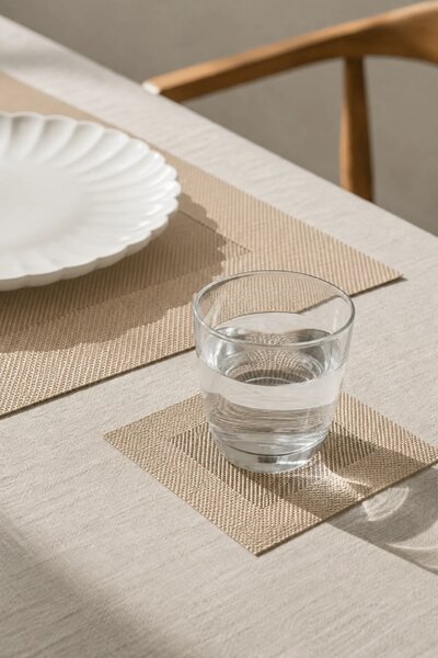 Dekoračné prestieranie LATTE svetlohnedé Rozmer: 10x10 cm
