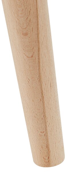 Stojanový kvetináč béžová biela oxid horečnatý ⌀ 30 cm okrúhly tvar geometrický etnický vzor drevené nohy moderný štýl interiér exteriér