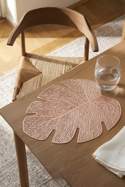 Dekoratívne prestieranie MONSTERA rose gold 44x36 cm