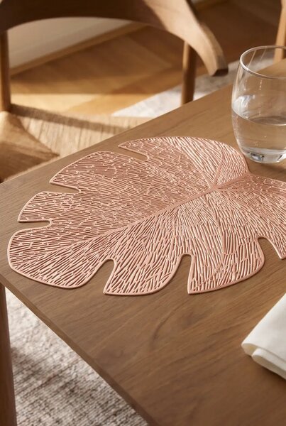 Dekoratívne prestieranie MONSTERA rose gold 44x36 cm