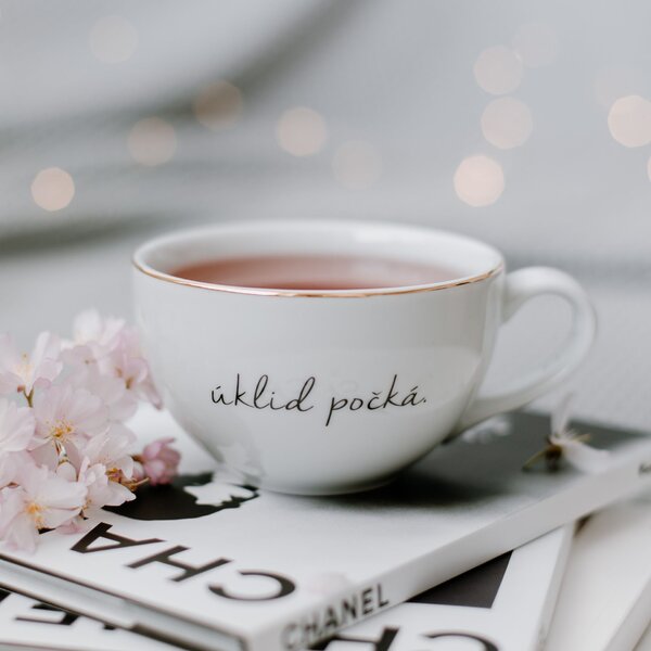 Porcelánový hrnček Úklid počká 300 ml - CZ