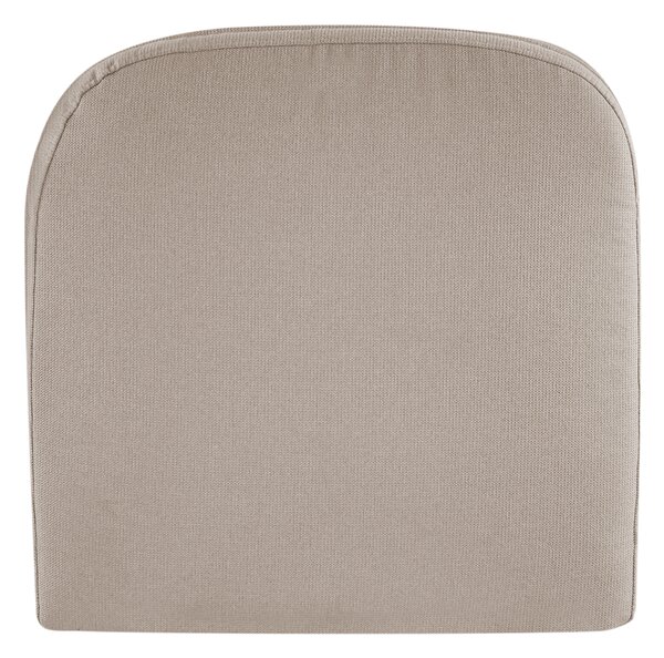 Otočné kreslo sivobéžové polyester látkové čalúnenie vodoodpudivá tkanina retro minimalistický štýl obývacia izba