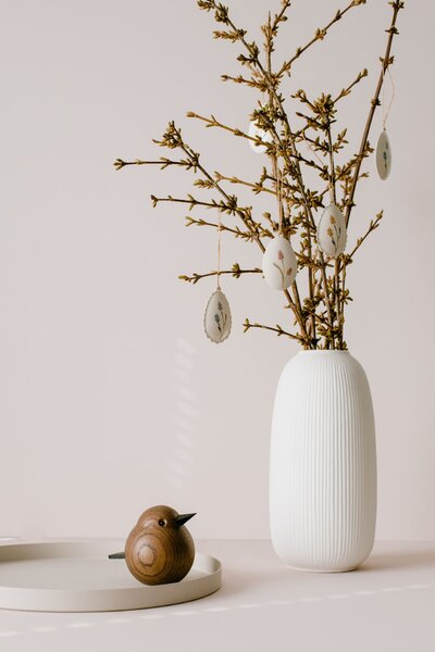Drevený vtáčik Mama Sparrow Smoke Stained Oak