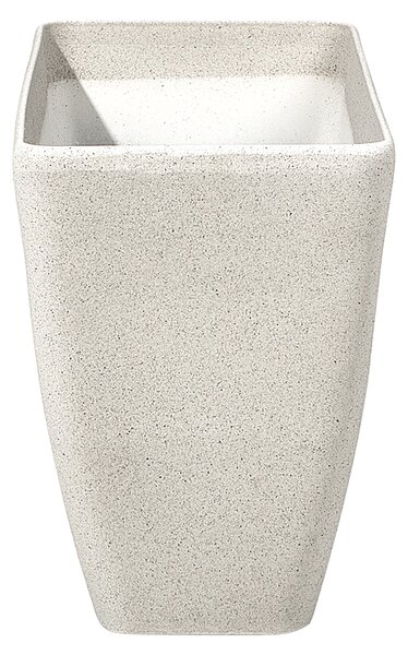 Sada 2 kamenných kvetináčov béžová 74 x 32 x 45 cm moderný minimalistický dizajn izbové vonkajšie doplnky