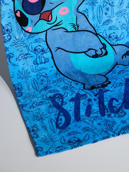 Sinsay - Bavlnený uterák Stitch - modrá