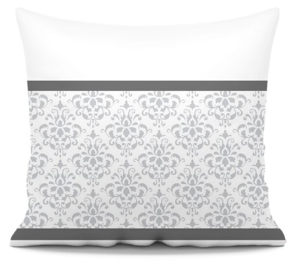 Obliečka na vankúš k prehozu GLAMOUR sivá 45x45 cm