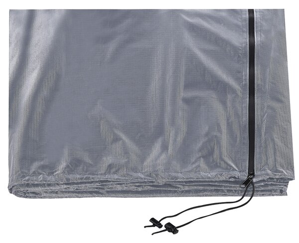 Ochranná plachta na závesné kreslo sivá PVC polyester 200 x 120 cm kryt proti dažďu