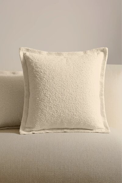 Obliečka na vankúš DREAMY BOUCLE béžová 40x40 cm + 5 cm