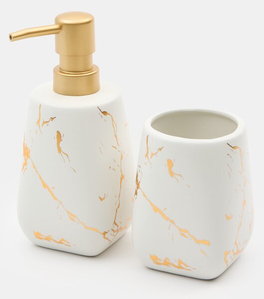 Sinsay - Dávkovač na mydlo s mramorovým vzorom - biela