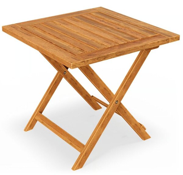 Odkladací stolík VITEK z akáciového dreva 46x46x46cm, hnedá Casaria