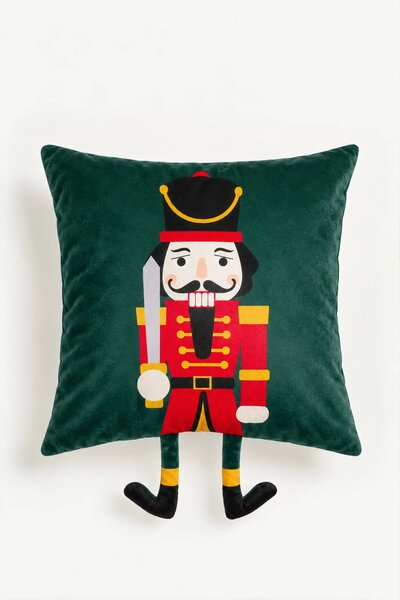 Obliečka na vankúš NUT CRACKER zelená 45x45 cm