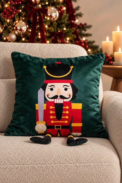 Obliečka na vankúš NUT CRACKER zelená 45x45 cm