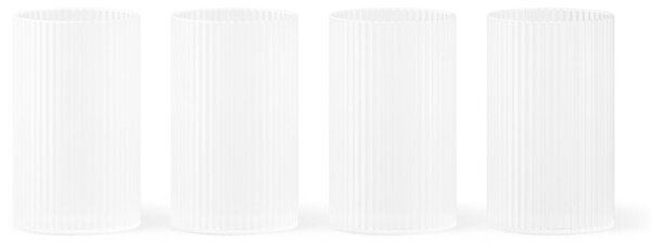 Ferm Living Poháre Ripple Verrines set 4ks, frosted