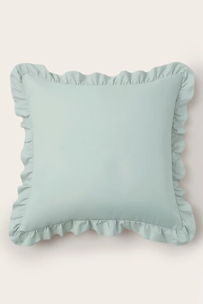Saténová obliečka na vankúš RUFFY PREMIUM šalviová Rozmer: 50x70 cm