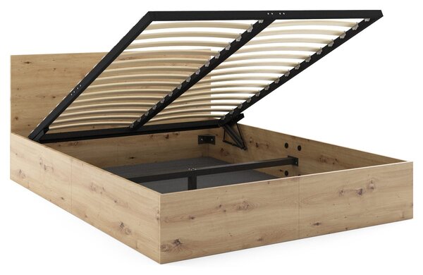 HRUŠKA Manželská posteľ s úložným priestorom PAX 140x200 – dub artisan