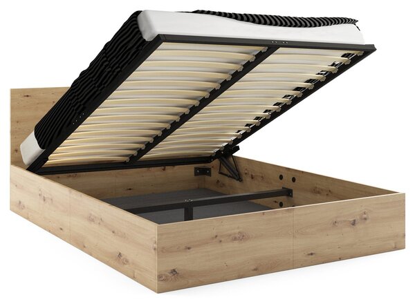 HRUŠKA Manželská posteľ s úložným priestorom PAX 140x200 – dub artisan