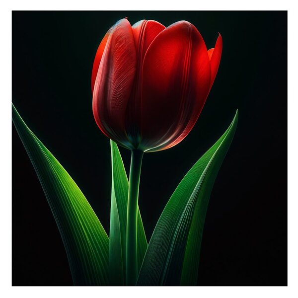 Obraz kvet tulipánu v noci