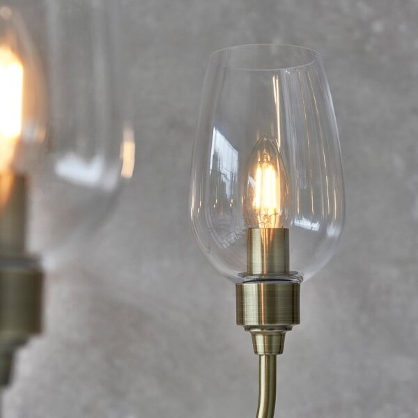 Endon 107791 - Luster na reťazi 6xE14/6W/230V mosadz