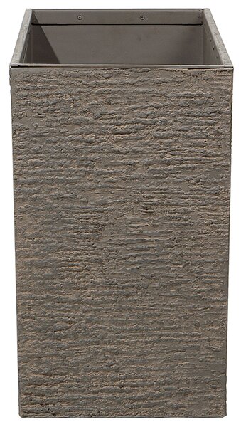 Kvetináč hnedý kamenný 34 x 80 x 56 cm izbový vonkajší obdĺžnikový moderný črepník